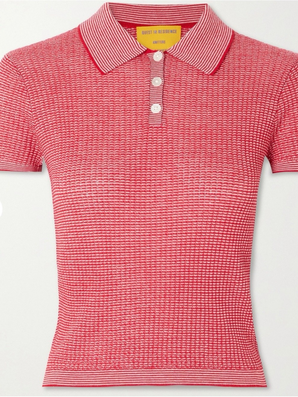 NWT Guest In Residence Cashmere Knit Polo Sweater - Size Small
